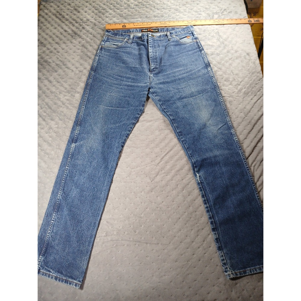 Wrangler FR Flame Resistant 13Original Cowboy Cut Jeans Blue 40x36 (Fits 38x34)